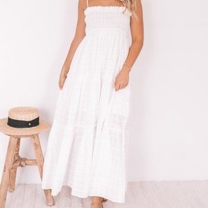 Esther & Co. Delilah Dress in white
